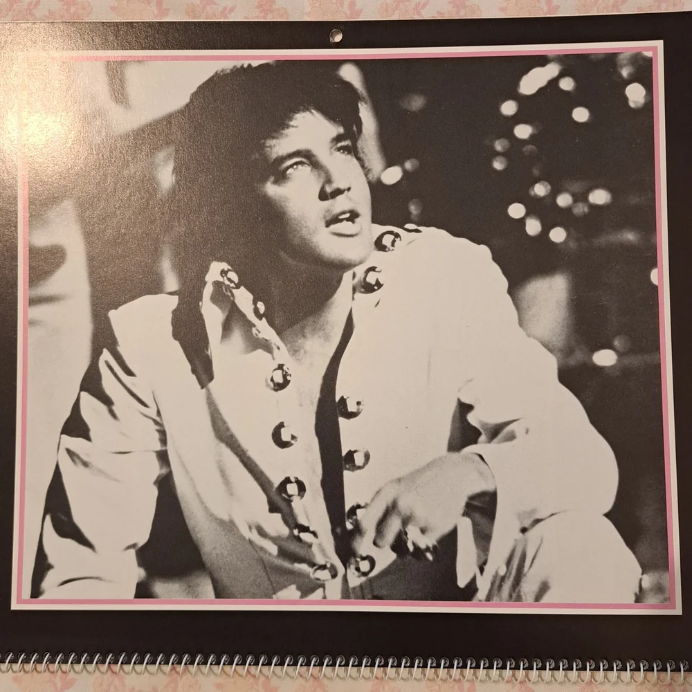 Vintage 1990 Elvis Calendar VGC